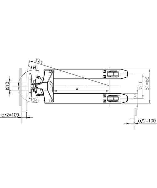 Daima Transpalet Manuel Dpt25-150