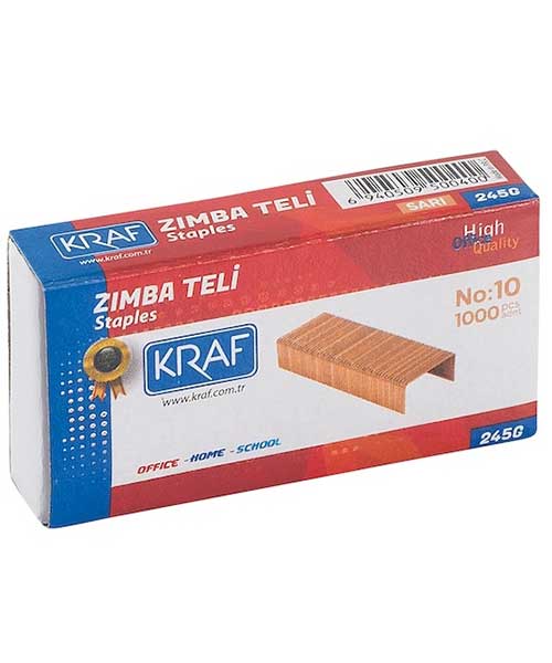 Kraf Zımba Teli No:10 Sarı 1000 Li 245G