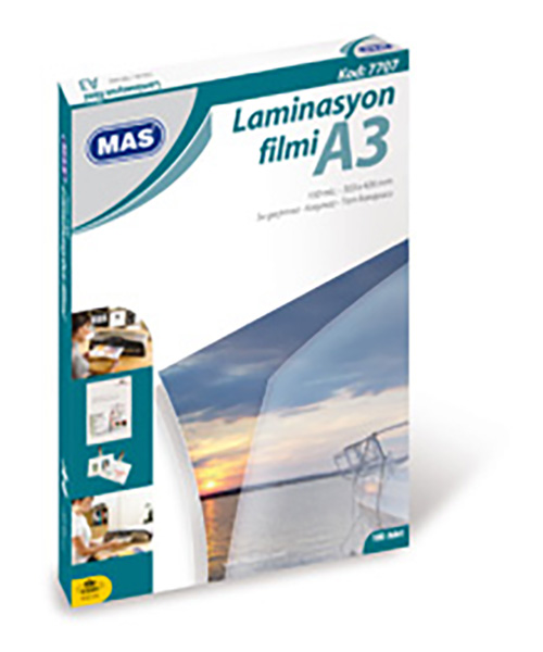 Mas Laminasyon Filmi 125 Mic A3 100 Lü Pk 7707