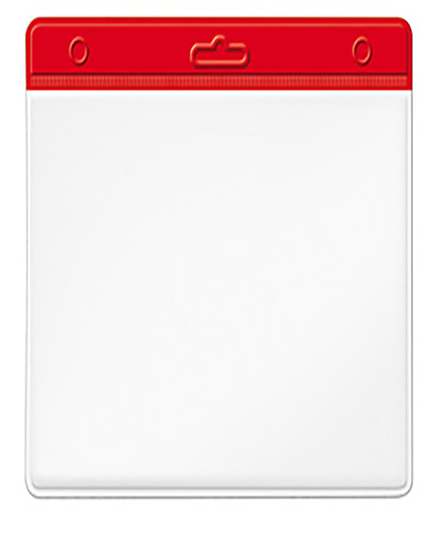 Mas Plastik Kart Poşeti Yatay 54X86 Renkli Başlık Kırmızı 100 Lü 3510