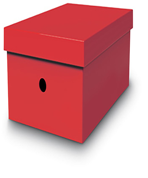 Mas Rainbow Karton Kutu Büyük Boy Kırmızı 8226