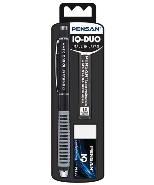 Pensan Iq-Duo Set 0,7 Mm Karışık Renkli Silgi+Min 008V