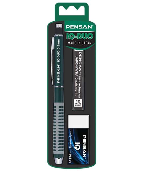 Pensan Iq-Duo Set 0,7 Mm Karışık Renkli Silgi+Min 008V